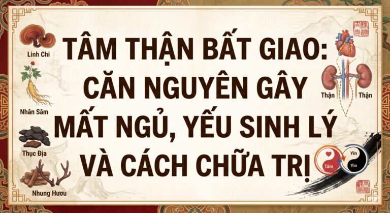 Tâm Thận Bất Giao: Căn Nguyên Gây Mất Ngủ, Yếu Sinh Lý Và Cách Chữa Trị