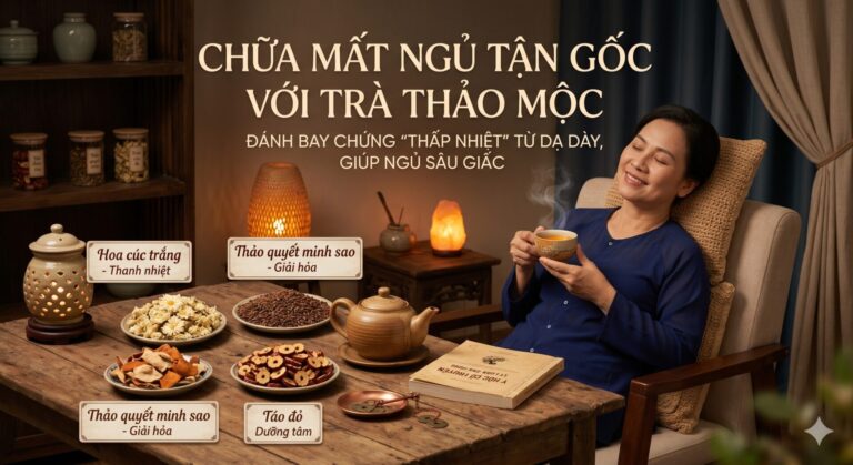 CHỮA MẤT NGỦ TẬN GỐC VỚI TRÀ THẢO MỘC: ĐÁNH BAY CHỨNG “THẤP NHIỆT” TỪ DẠ DÀY